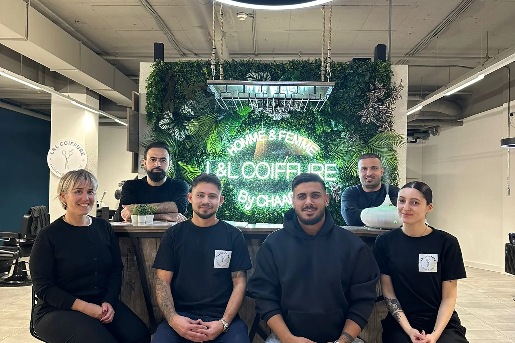 L'équipe du salon L&L Coiffure à Monthey