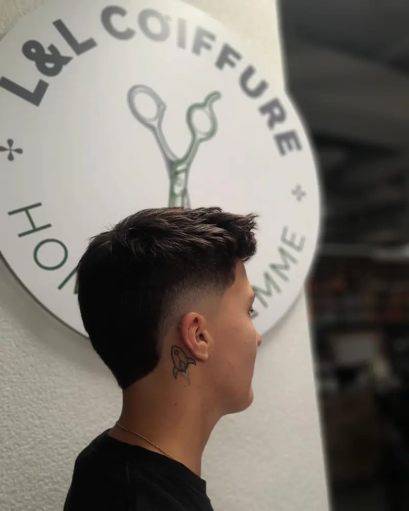 Coiffure homme, réalisation 6 du salon L&L Coiffure à Monthey