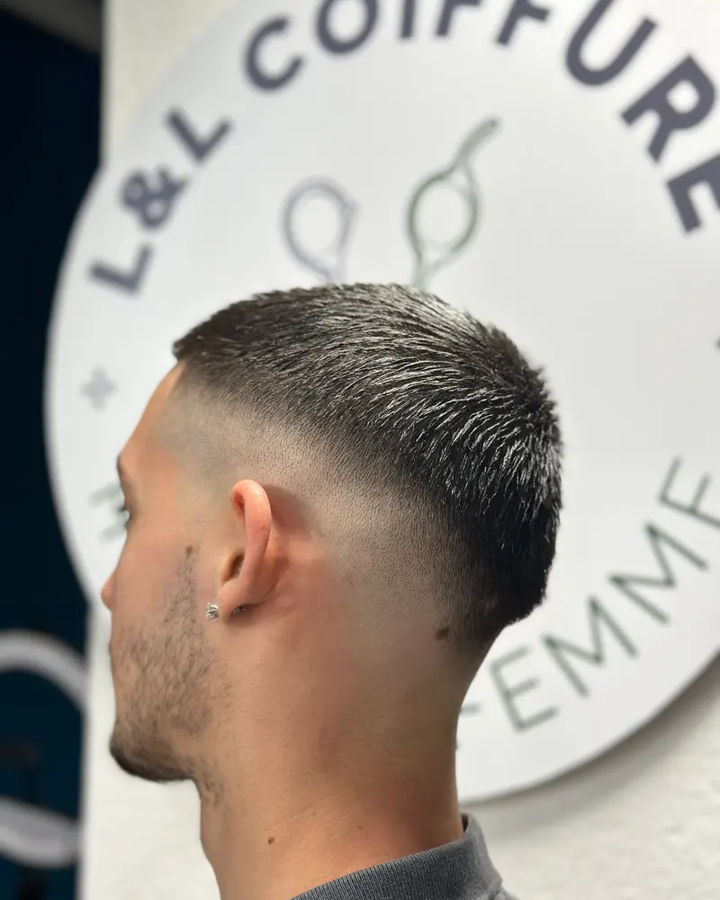 Coiffure homme, réalisation 7 du salon L&L Coiffure à Monthey