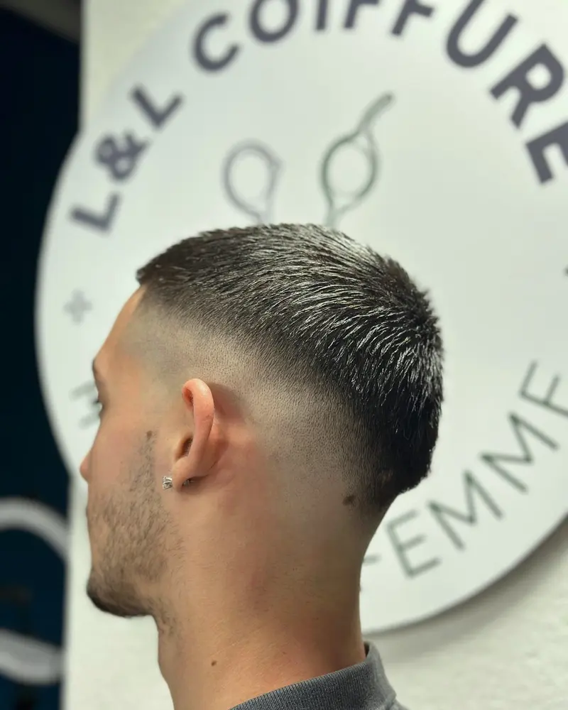 Coiffure homme, réalisation 9 du salon L&L Coiffure à Monthey